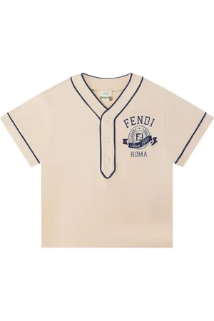 Fendi Camiseta con logo bordado