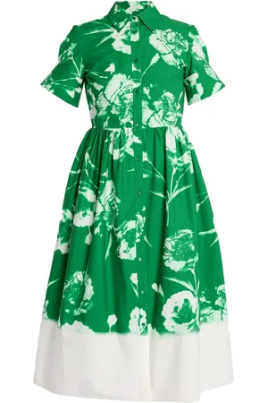 Erdem Vestido camisero con estampado floral