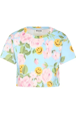 Moschino Camiseta corta con estampado floral