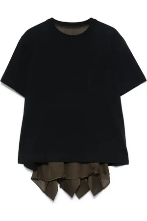 SACAI Camiseta a paneles