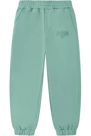Fendi Pantalones de chándal con logo bordado
