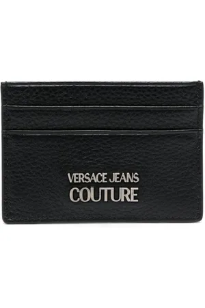 VERSACE Tarjetero con placa del logo