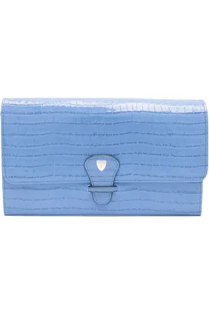 ASPINAL OF LONDON Cartera con efecto en relieve de piel de cocodrilo