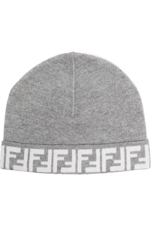 Fendi Gorro con logo en intarsia