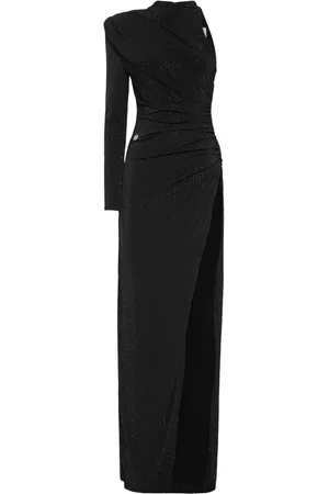 Philipp Plein Vestido largo con apliques de cristal