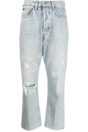 Ralph Lauren Vaqueros capri con efecto envejecido