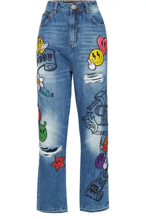 Philipp Plein Vaqueros rectos Smile