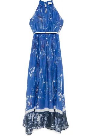 Ermanno Firenze Vestido largo con estampado floral