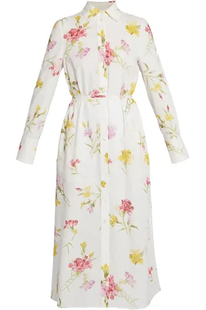 Erdem Vestido camisero con motivo floral