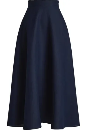 Ralph Lauren Falda midi de lino