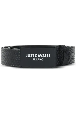 Roberto Cavalli Cinturón con logo estampado