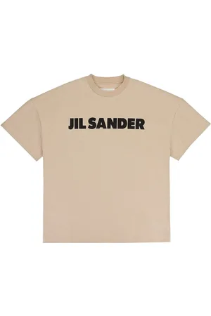 Jil Sander Camiseta Dark Sand con logo estampado