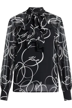 Karl Lagerfeld Blusa con estampado Circle