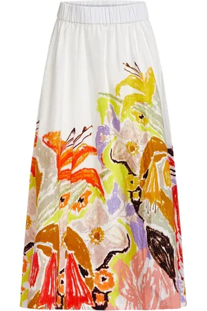 Marie Oliver Falda midi Sira con estampado floral