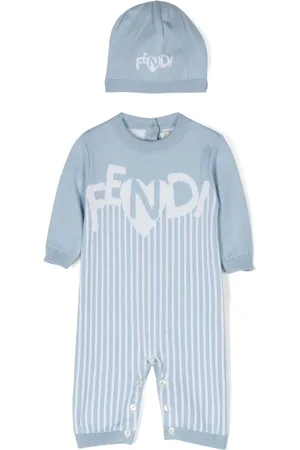 Fendi Pelele con logo en intarsia
