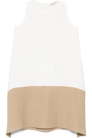 ANTONELLI Vestido corto con panel en contraste