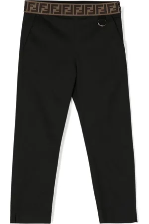 Fendi Pantalones pitillo con motivo FF