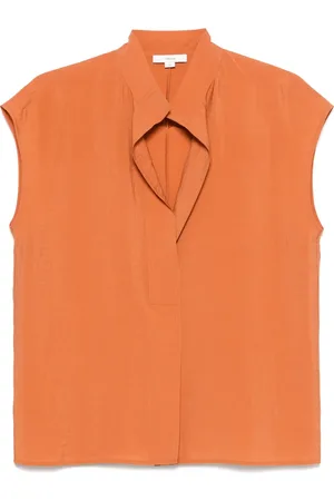 Vince Blusa de gasa con manga corta