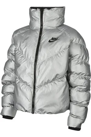 Nike Chaqueta Sportswear Synthetic Fill Shine Silver/Black
