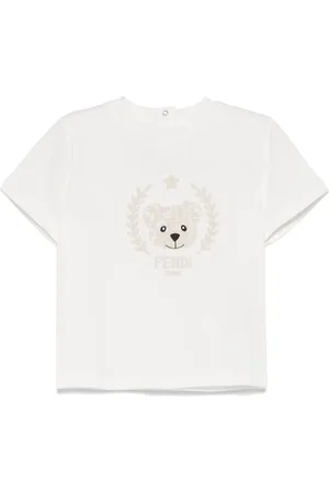 Fendi Camiseta con logo bordado