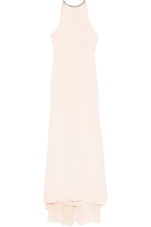 Roland Mouret Vestido largo de seda y gasa
