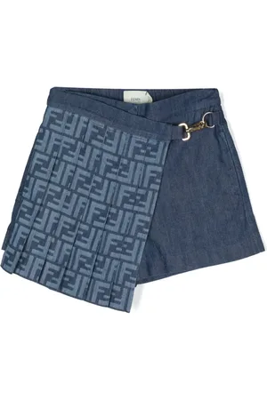 Fendi Pantalones vaqueros cortos con motivo FF