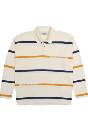 Stone Island Camisa a rayas de algodón