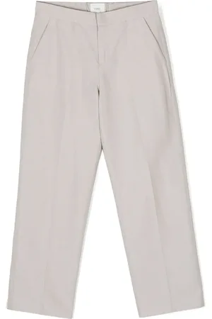 Fendi Pantalones rectos con logo bordado
