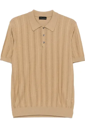 Roberto Collina Polo de punto calado