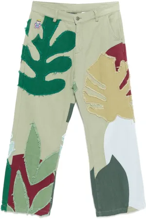 KIDSUPER STUDIOS Pantalones con diseño patchwork