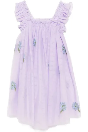 Stella McCartney Vestido con bordado floral