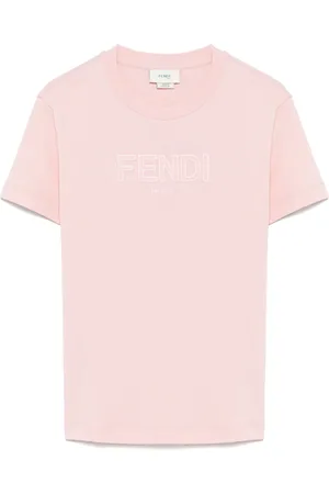 Fendi Camiseta con logo bordado