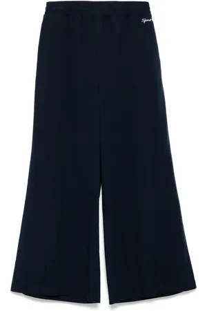 AGNÈS B. Pantalones con logo bordado