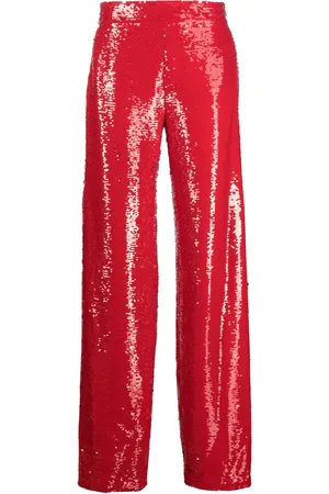 GENNY Pantalones rectos con lentejuelas
