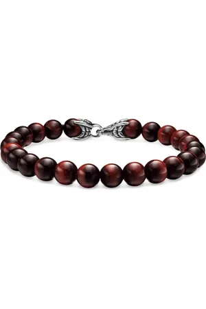 David Yurman Pulsera Spiritual Beads de 8 mm en plata de ley