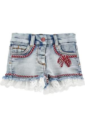 MONNALISA Pantalones cortos con ribete de encaje