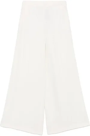 Twin-Set Pantalones palazzo con placa del logo