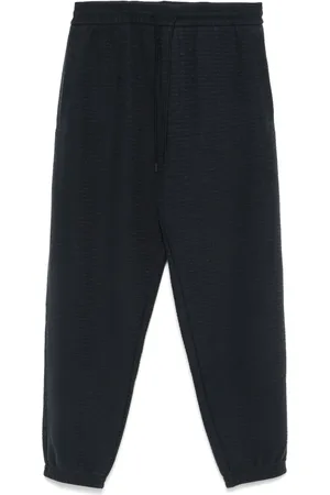 Emporio Armani Pantalones de chándal con logo en jacquard