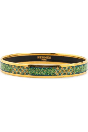 Hermès Pulsera Cloisonne Bangle 62 estrecha esmaltada 20st Century