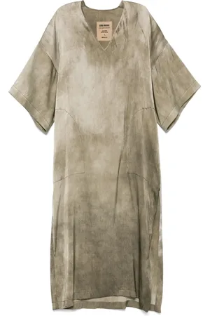 UMA WANG Vestido midi de satén