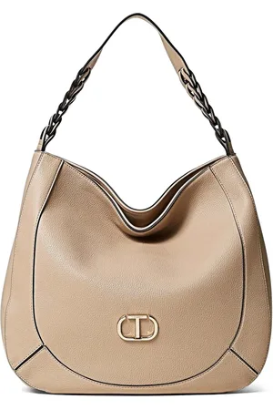 Twin-Set Bolso shopper con placa del logo