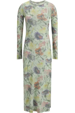 Loewe Vestido midi con estampado Morning Glory