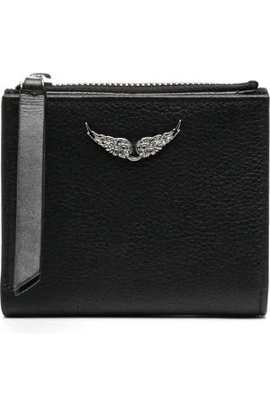 Zadig & Voltaire Cartera plegable con placa del logo