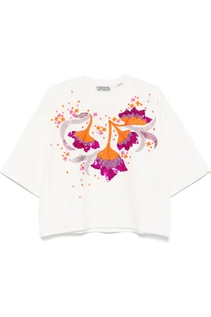 Essentiel Antwerp Camiseta de algodón con lentejuelas