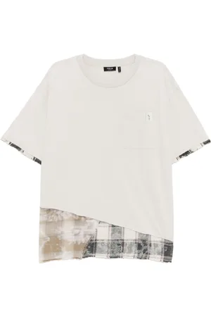 FIVE CM Camiseta con diseño patchwork