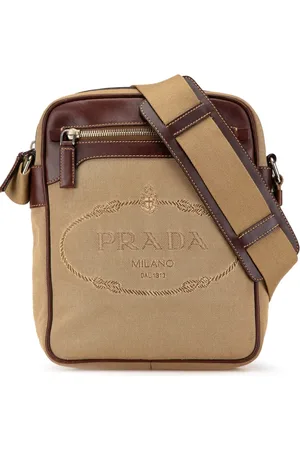 Prada Bandolera Canapa Logo de lona 2000-2024