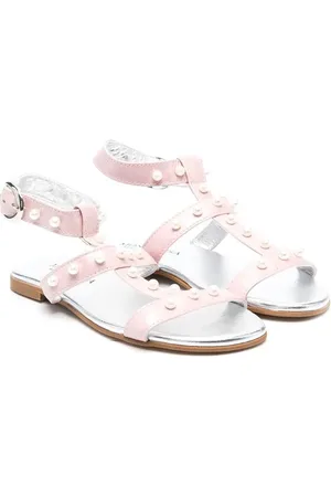MONNALISA Sandalias con tacón de 15mm y cuentas