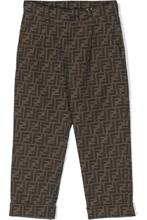 Fendi Pantalones con logo FF bordado