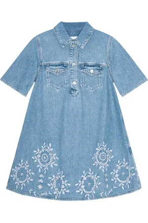 Ganni Vestido vaquero bordado