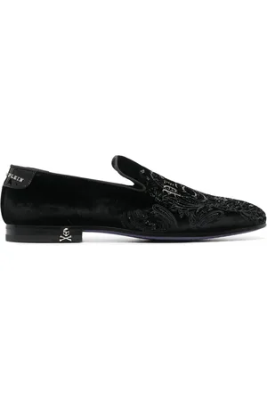Philipp Plein Mocasines con calavera bordada